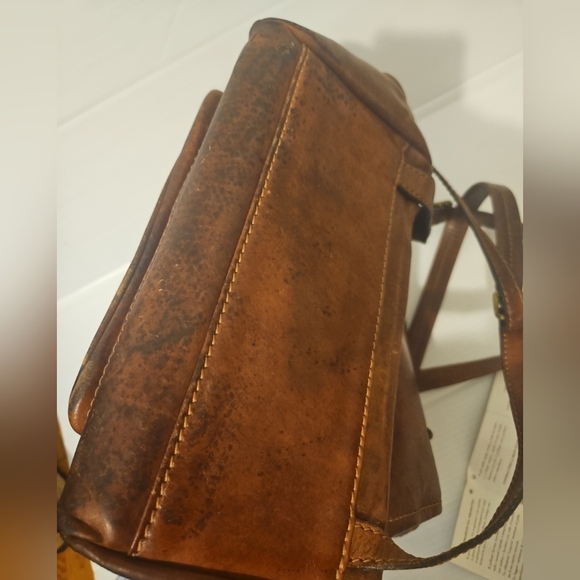 VintageThe Bridge Italy Genuine Leather Backpack - Picture 15 of 15
